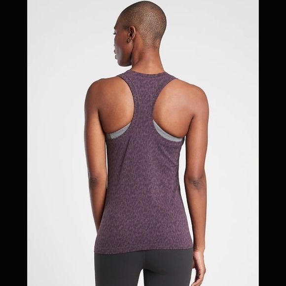 NWT Athleta Momentum Printed Tank // Agate Purple - Picture 2 of 8